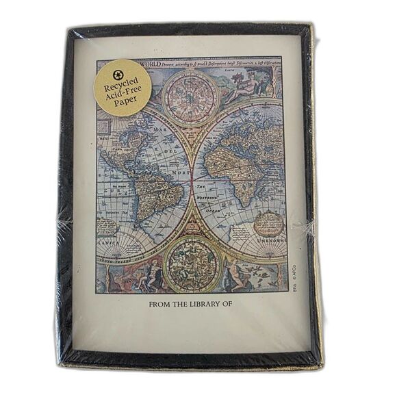 Vintage Self Stick Bookplates 30 Antique Antioch Bookplates Decorative Labels - Picture 1 of 9
